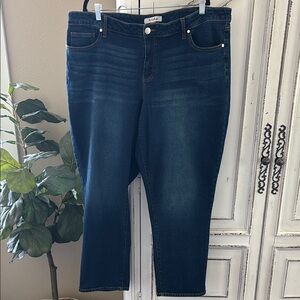 ARULA Women's High Rise Jeans - Dark Blue